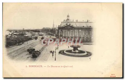 Bordeaux — A Alfândega e os Quais sul — W. F. OCPOSE