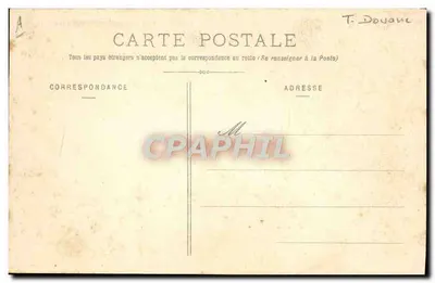 La Schlucht - Le Nouveau Poste de Douane Française et l'Hôtel Français — Photo Hommeyer et Ekret, Epinal — Verso