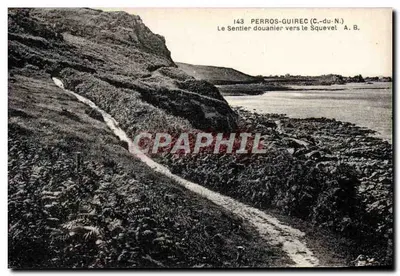 Perros-Guirec (C.-du-N.) — O Caminho de Alfândega para o Squevel — A. B.
