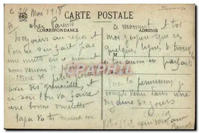 ヴォスゲスの山脈 — ルシュパックの山口で、税関職員と国境標識 — A.d. Weick, Saint-Dié, n° 1926 — 裏面