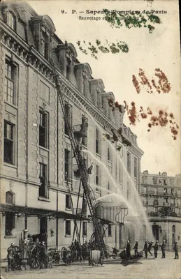 Bombeiros de Paris — Salvamento e combate a incêndio — edição não identificada