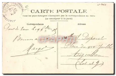 Agen — Fire at the Prefecture, side of the Park, October 21, 1904 — Phototypie Dreyfus — Verso