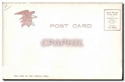 Caballero de bomberos — Salida hacia un incendio — 1946 Illustrated Post Card Co., N.Y. — Reverso