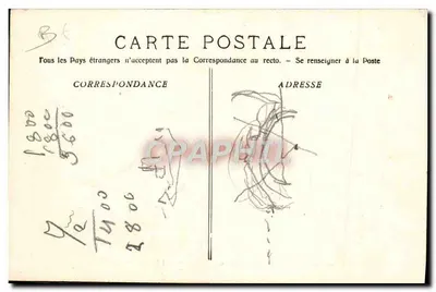 O «Calédonien» — Navio anexo da Escola de Artilharia — A. Bougault n°528 — Verso