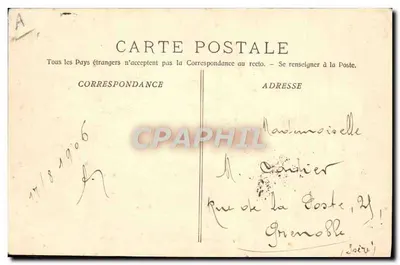 A Coroa — Navio-Escola das Canhoneiras — A. Bougault n°581 — Verso