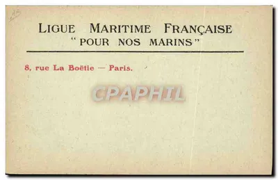 Le « Borda », École Navale — Marine de Guerre — Lévy Fils & Cie, Paris, n°2 — Verso