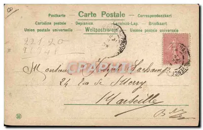 Porte Bonheur — vier bladeren van een klaverblad met schoenen — uitgever niet zichtbaar — Achterkant