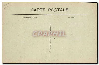 Tarbes — A Gendarmeria Nacional — editor B. Friers, Bordeaux — Verso