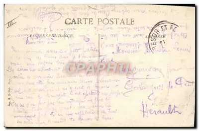 Le Bourget — A Gendarmeria — Editor B.L.D., n°14 — Verso