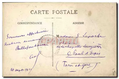Le Léon Ganelhae — statek żaglowy — fotografia Ad. L. Photay — Rewers