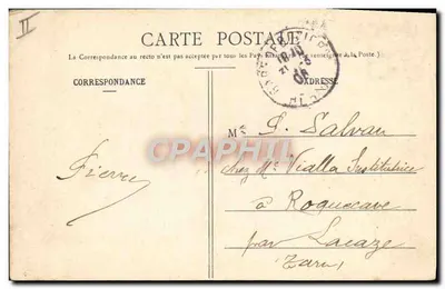 Béziers - O Teatro — editor M. Pons, fot. — n° de série 590 — Verso