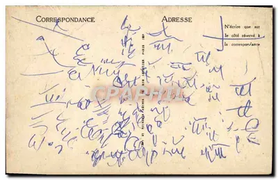 Cartolina d'epoca Vichy Etablissment Thermal — Verso