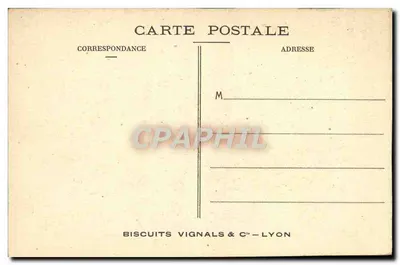 Castelo de La Rochefoucauld — Charente — editor Biscuits Vignals & Cie - Lyon — Verso
