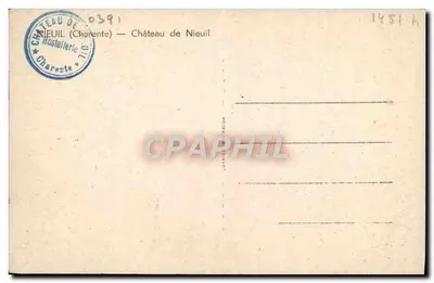 Zamek Nieuil — Charente — wydawca Cim — Rewers