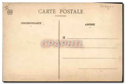 Col du Bonhomme — Fronteira entre Vosges e Alsace antes da Guerra de 1914 — Au Weick, Saint-Dié, n° 3796 — Verso