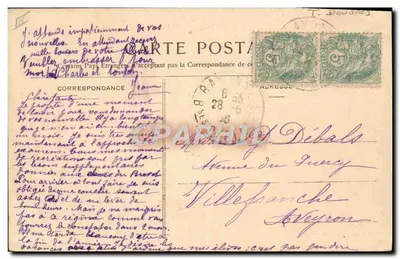 Bayonne — A Caserna das Alfândegas — Foto Ouvrard, Bayonne, n° 167 — Verso