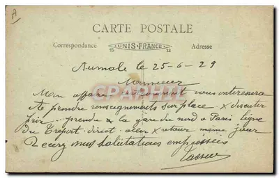 Aumale — A Rue aux Juifs — Livraria Mme Tailleur — Verso
