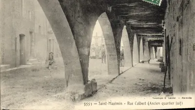 Saint-Maximin - Rue Colbert (Antigo bairro judeu) — Fototipia E. Lacour — n° 3553