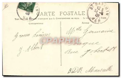 Saint-Maximin - Rue Colbert (Antigo bairro judeu) — Fototipia E. Lacour — n° 3553 — Verso