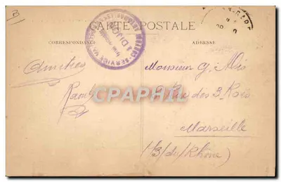 Dijon — A Sinagoga, aberta ao culto em 11 Set. 1879 — editor R.G. n°12 — Verso