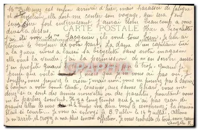 Dijon — A Sinagoga, aberta ao culto em 11 de Setembro de 1879 — R.G. editor, n°12 — Verso