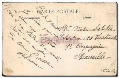 Deslizamento de terra no canto da rue de la Boétie e do Faubourg Saint-Honoré — Paris — Editor ELD, n° 52825 — Verso
