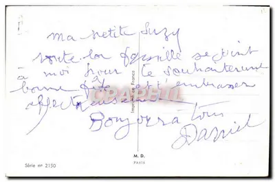 Pływacy w panice — Raffray — seria nr 2150 — Rewers