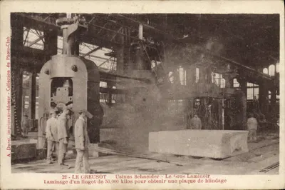 LE CREUSOT — Usinas Schneider — O Grande Laminador — A. Durst, editor-impressor