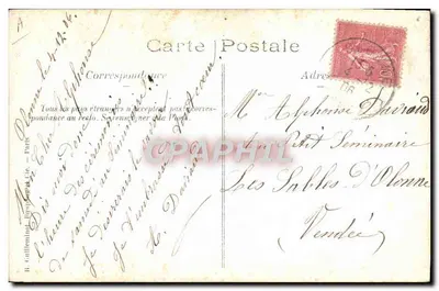 Soldado em uniforme militar — com bicicleta — editor R. Cuthilin, Paris — Verso