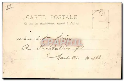 O "Caledonien", navio anexo da Escola de Artilharia — A. Bougault n°528 — Verso