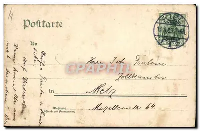 S.M.S. „Moltke“ — statek wojenny niemiecki — wydawca nieznany, numer serii nieczytelny — Rewers