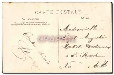 Mulher em robe de noite — Ela morde aqui e ali — M.F. Paris — Verso