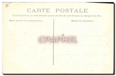 Castillo de Candes — Alrededores de Saumur (M.-et-L.) — del siglo XV, ocupado por la Gendarmería — Reverso