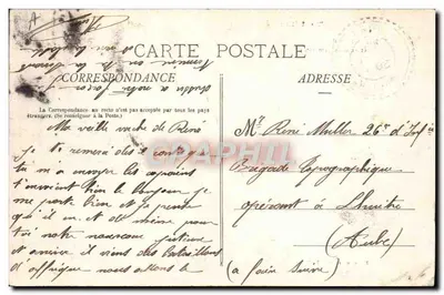 Rua Michatel e a Gendarmeria — Toul — editor Colrot, n°142 — Verso
