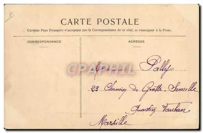 Sous-marin « Gustave-Zédé » — Marine Française — éditeur Collection A. Couturier, n° 301 — Verso