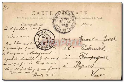 Manobras navais — O Couraçado «Gaulois» e o Submarino «Gustave-Zédé» — A. Bougault — Verso