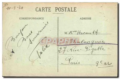 Il Sottomarino "Germinal" — Cherbourg — Collezione F. C. — Verso