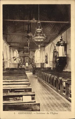 Connerre — Interior da Igreja — Editor não identificado, n° 5