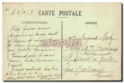 Las Ruinas de Clermont-en-Argonne — Edición R. Noisson, Ste-Ménéhould — Reverso