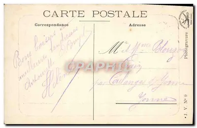 Vichy — Praça da República (Les Halles) — J.V. N°9 — Verso