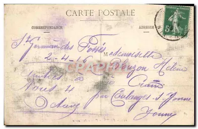 Vichy — Fronton kasyna — wydawca nieznany, numer serii 615 — Rewers