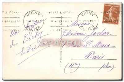 Vichy — Kasyno — wydawca Vichy, n°2 — Rewers