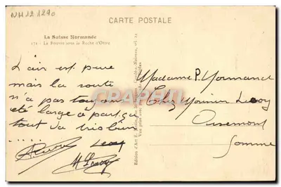 La Rouvre pod Skalą Ôtre — Szwajcaria Normandzka, tom 24 — Wydawnictwo Art Éd. Stéphanie, Candé-sur-Loire — Rewers
