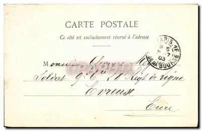 París - Parque Monceau - La Columnata — Editor E. Myer, n°136 — Reverso