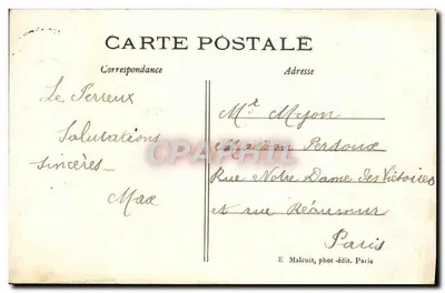 As margens do rio Marne — Nogent-le Perreux — A Ilha do Amor — E. M. — Verso
