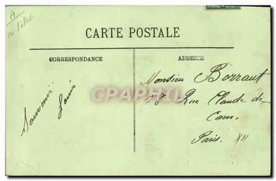 Gérardmer — Die Schlucht — Französische Zollbeamte am Pfeiler — LL. — Léons — Rückseite