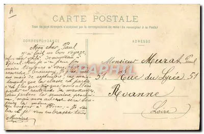 Ballon d'Alsace — La Baraque des Douaniers — Phototypie Paul Testart, Epinal — Verso
