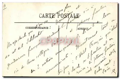 Col de la Schlucht — Douaniers Français, Gendarme et Douaniers Allemands — Éditeur : J. Gérardmer, n° 243 — Verso