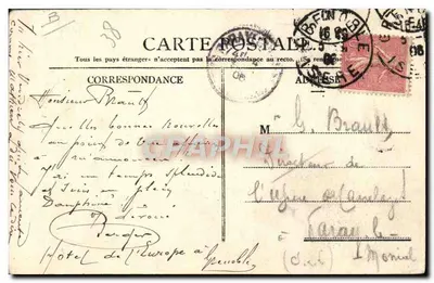 Col de la Mayt — officiers Italiens et Français fraternisant — Courtin, Grenoble, n°165 — Verso