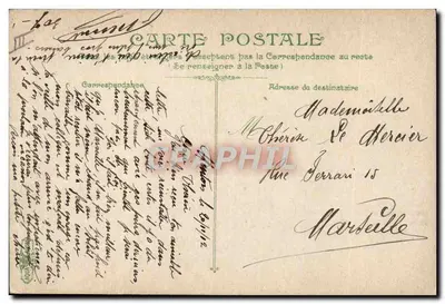 Menton, Les Rochers rouges (italienische Grenze) — 29 — Verlag nicht sichtbar — Rückseite